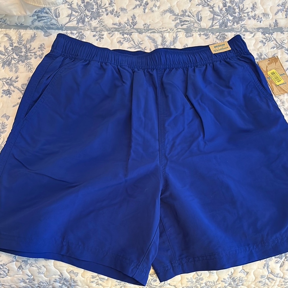 Caribbean Brand Men’s Blue Swim Trunks